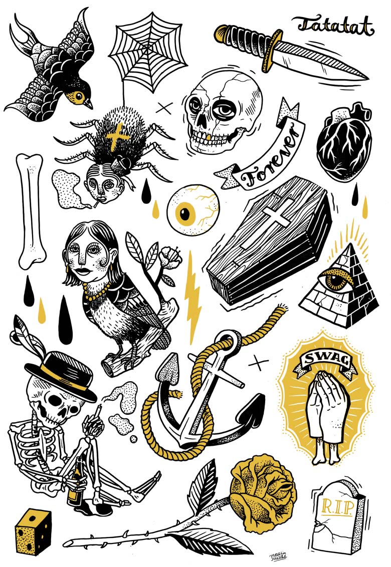Martin Krusche - Illustration »Tatto Sticker TATATAT«