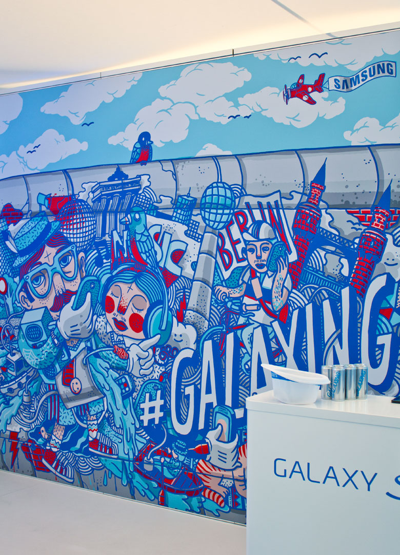 Martin Krusche - Illustration- »Samsung Backwall«